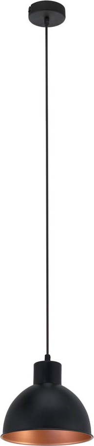 Závěsné svítidlo s kovovým stínidlem v černo-bronzové barvě ø 21 cm TRURO 1 – EGLO Eglo