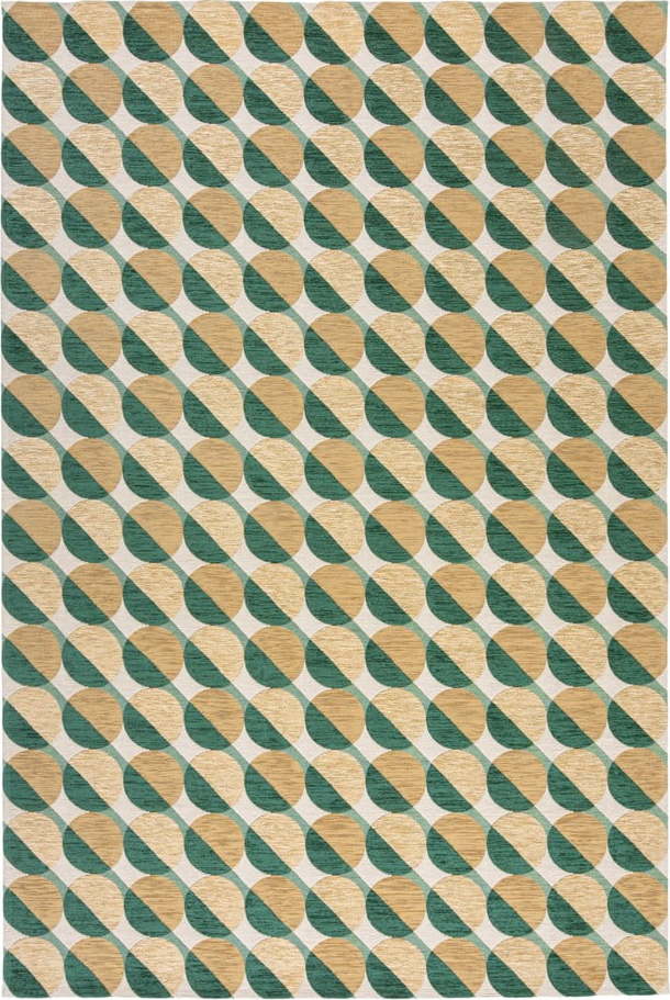 Žluto-zelený koberec 120x170 cm Carlos Circle Geo – Flair Rugs Flair Rugs