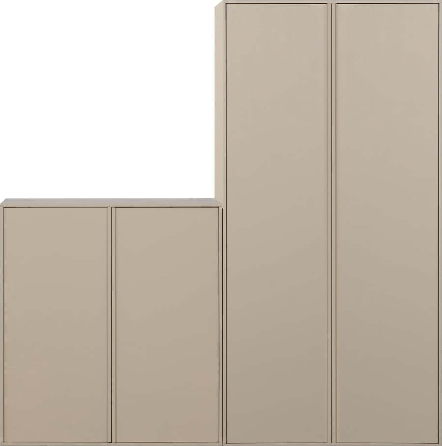 Krémová modulární skříň z borovicového dřeva 200x220 cm Daily – vtwonen vtwonen