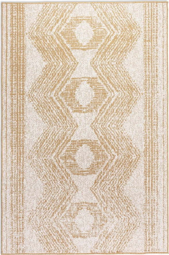 Okrově žluto-krémový venkovní koberec 200x290 cm Gemini – Elle Decoration Elle Decoration