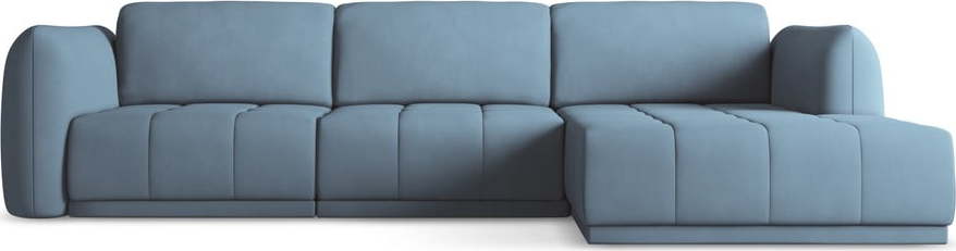 Světle modrá rohová pohovka (pravý roh) Hoku – Makamii Makamii