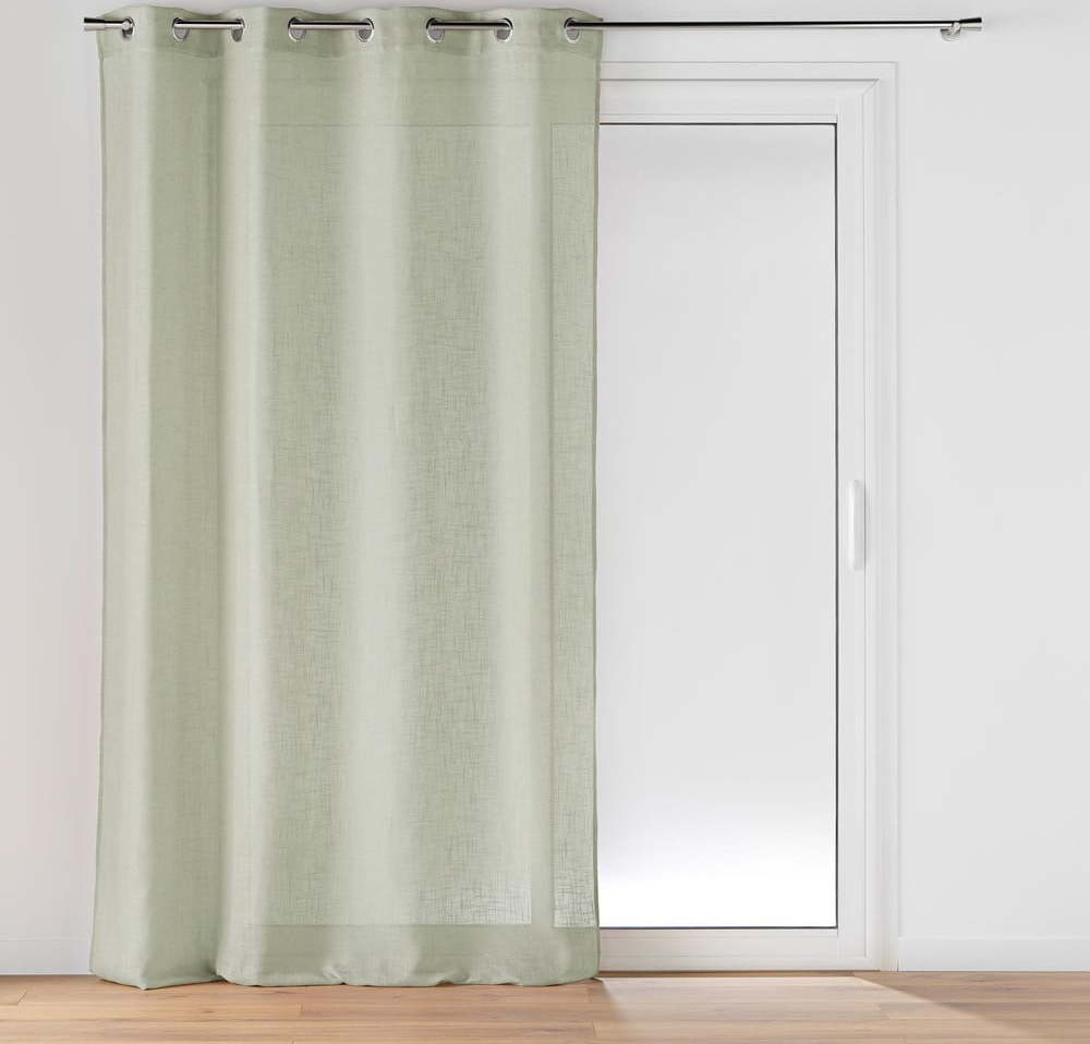 Zelená záclona 140x240 cm Cloris – douceur d'intérieur Douceur d intérieur