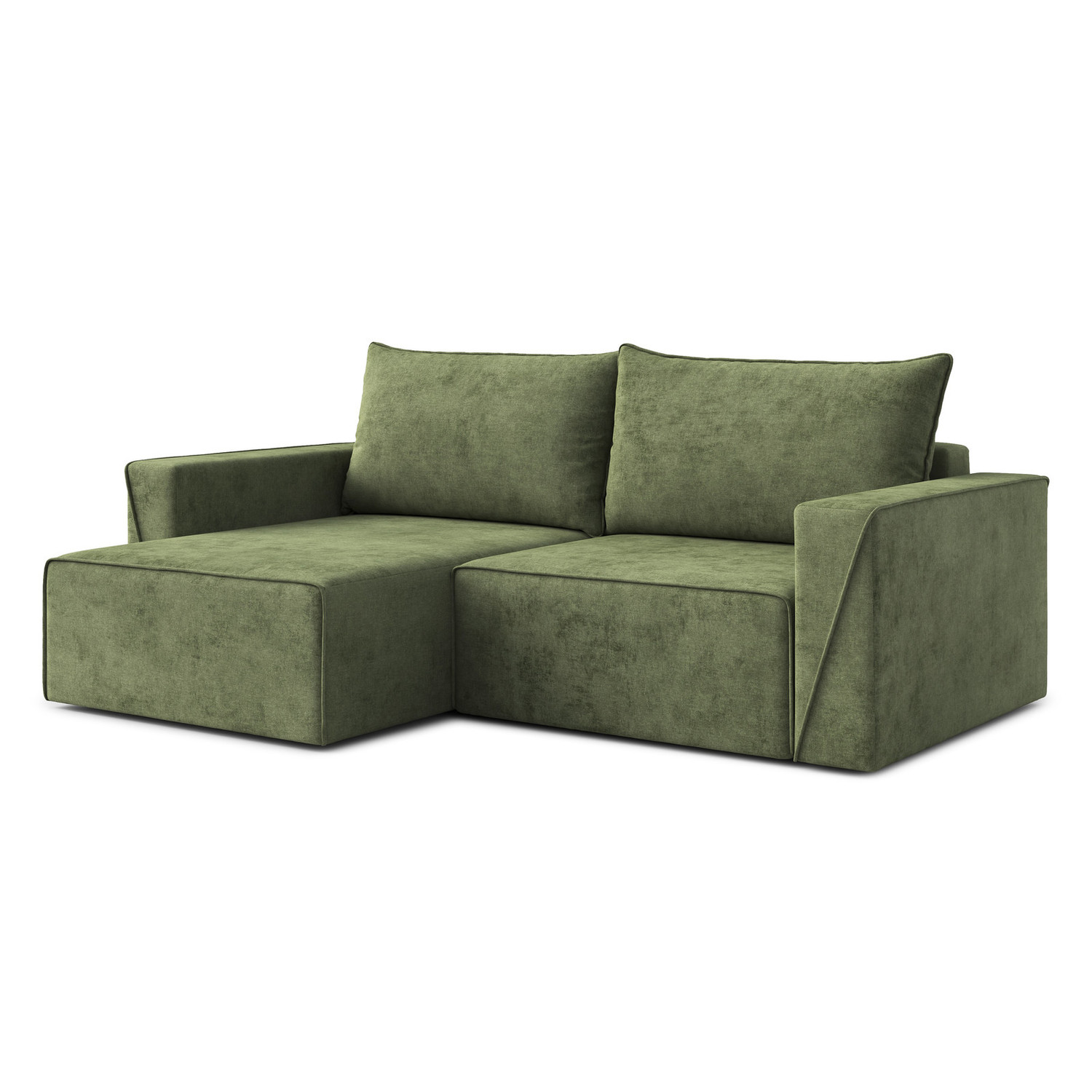 Rozkládací rohová sedací souprava CORTE Levá Zelená RIMALL