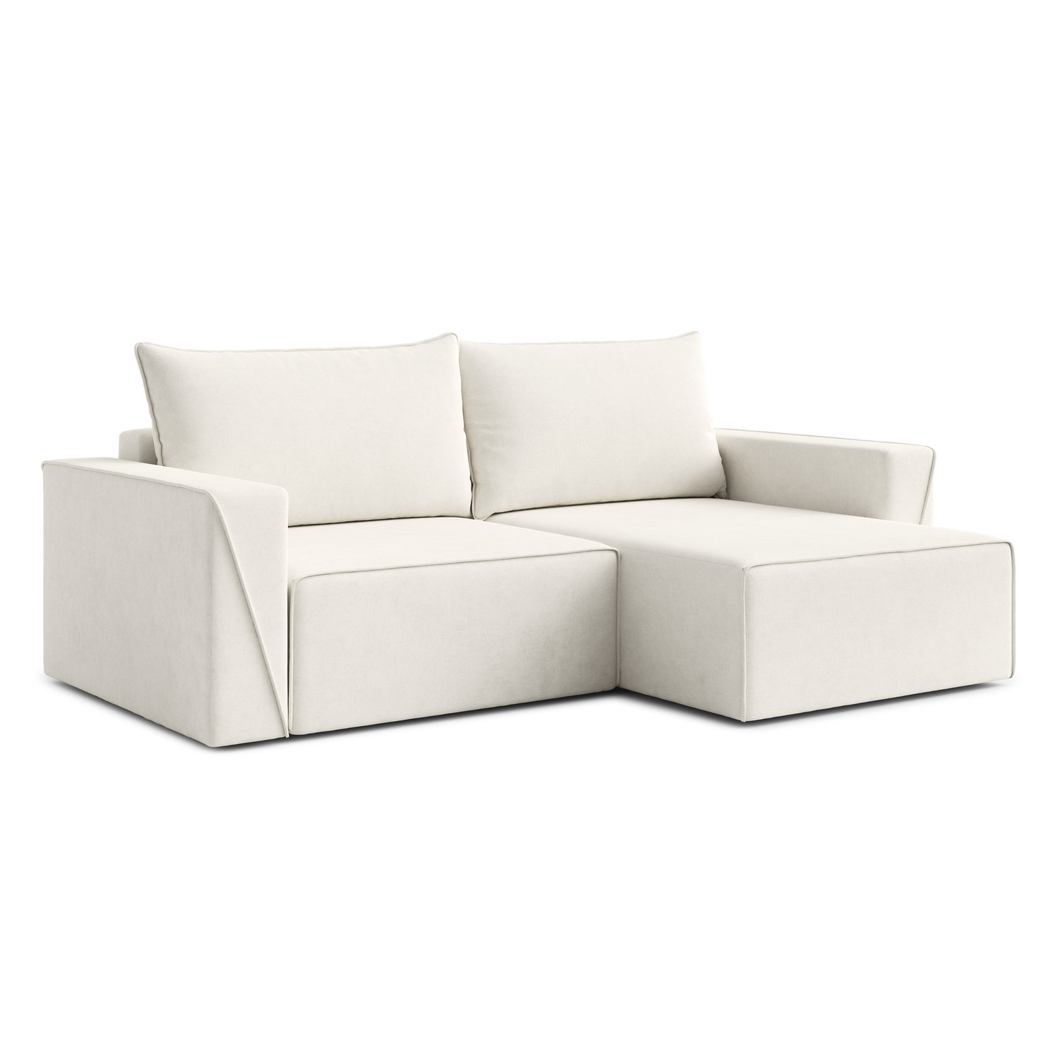 Rozkládací rohová sedací souprava CORTE Pravá Béžová RIMALL