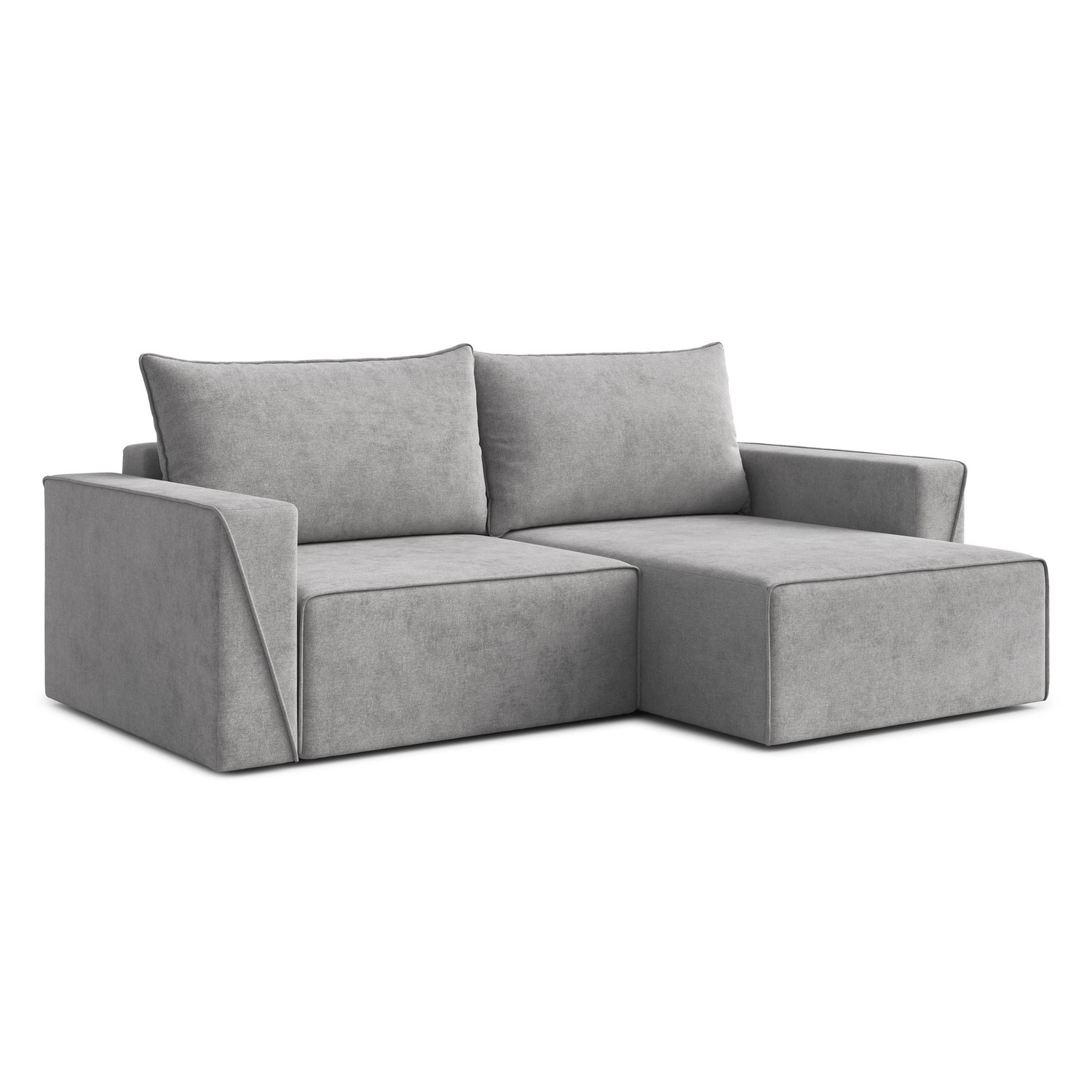 Rozkládací rohová sedací souprava CORTE Pravá Šedá I RIMALL