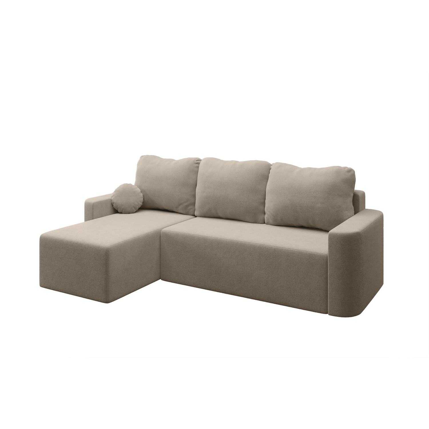 Rozkládací rohová sedací souprava ENZO Levá Béžová RIMALL