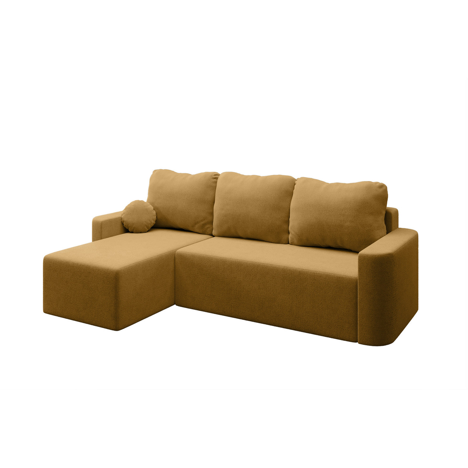 Rozkládací rohová sedací souprava ENZO Levá Žlutá RIMALL