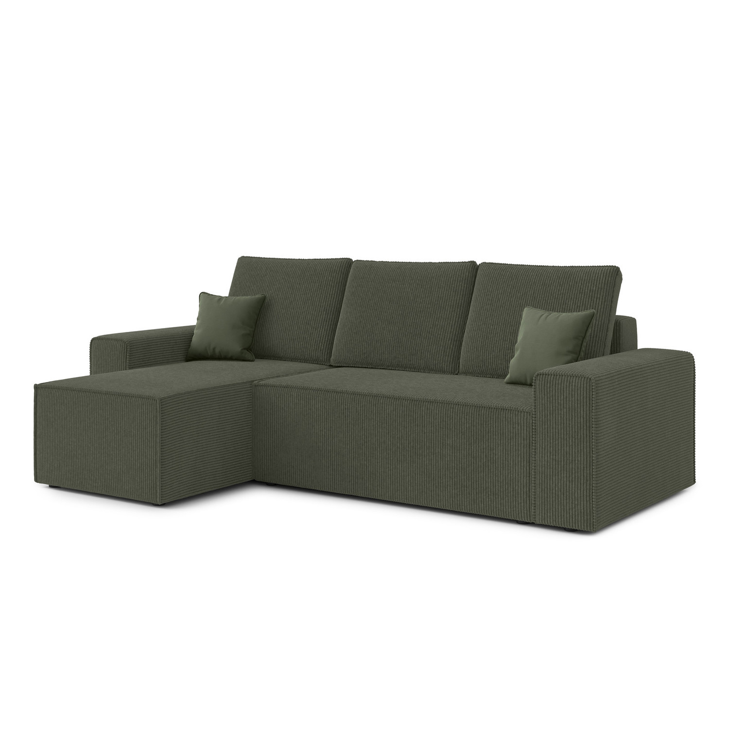 Rozkládací rohová sedací souprava PONTE Levá Zelená RIMALL