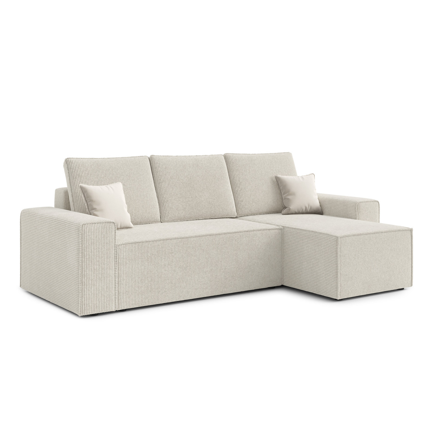 Rozkládací rohová sedací souprava PONTE Pravá Béžová I RIMALL