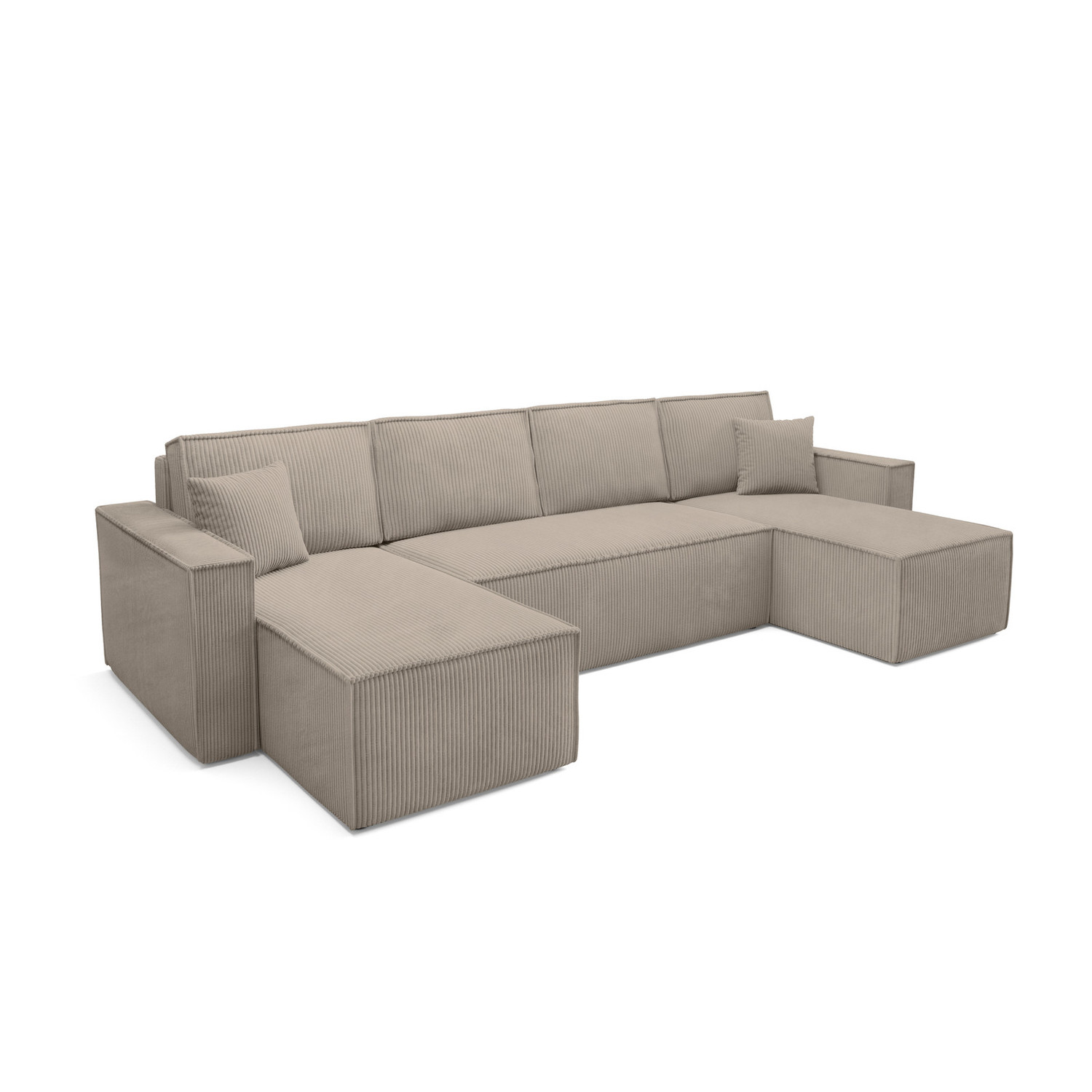 Rozkládací sedací souprava BASIC U Hnědá SG nabytek