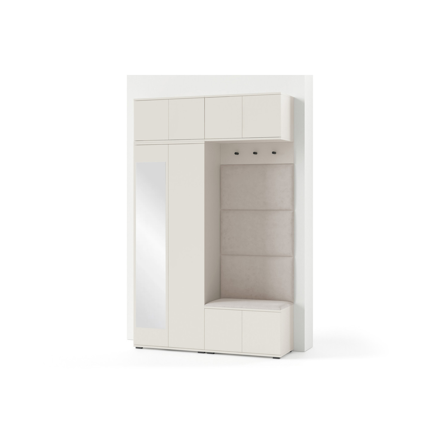 Předsíňová stěna BIANCO I Bez zrcadla Žlutá SG nabytek