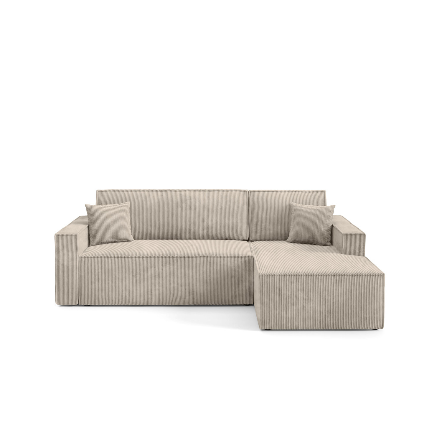 Rozkládací rohová sedací souprava ARTUR Pravá Béžová SG nabytek