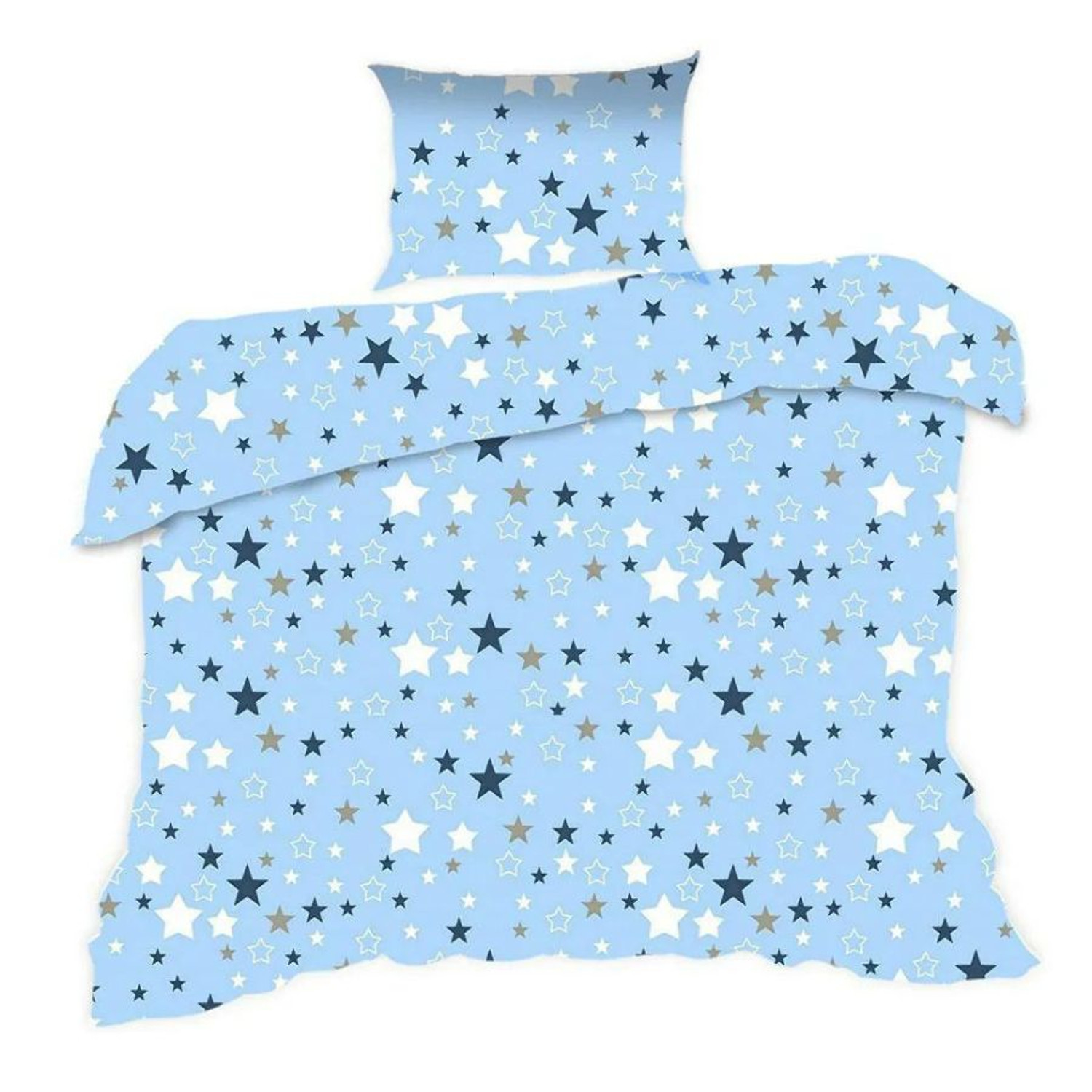 Dětské bavlněné povlečení HVĚZDA modrá 364K 140x200 cm KARO