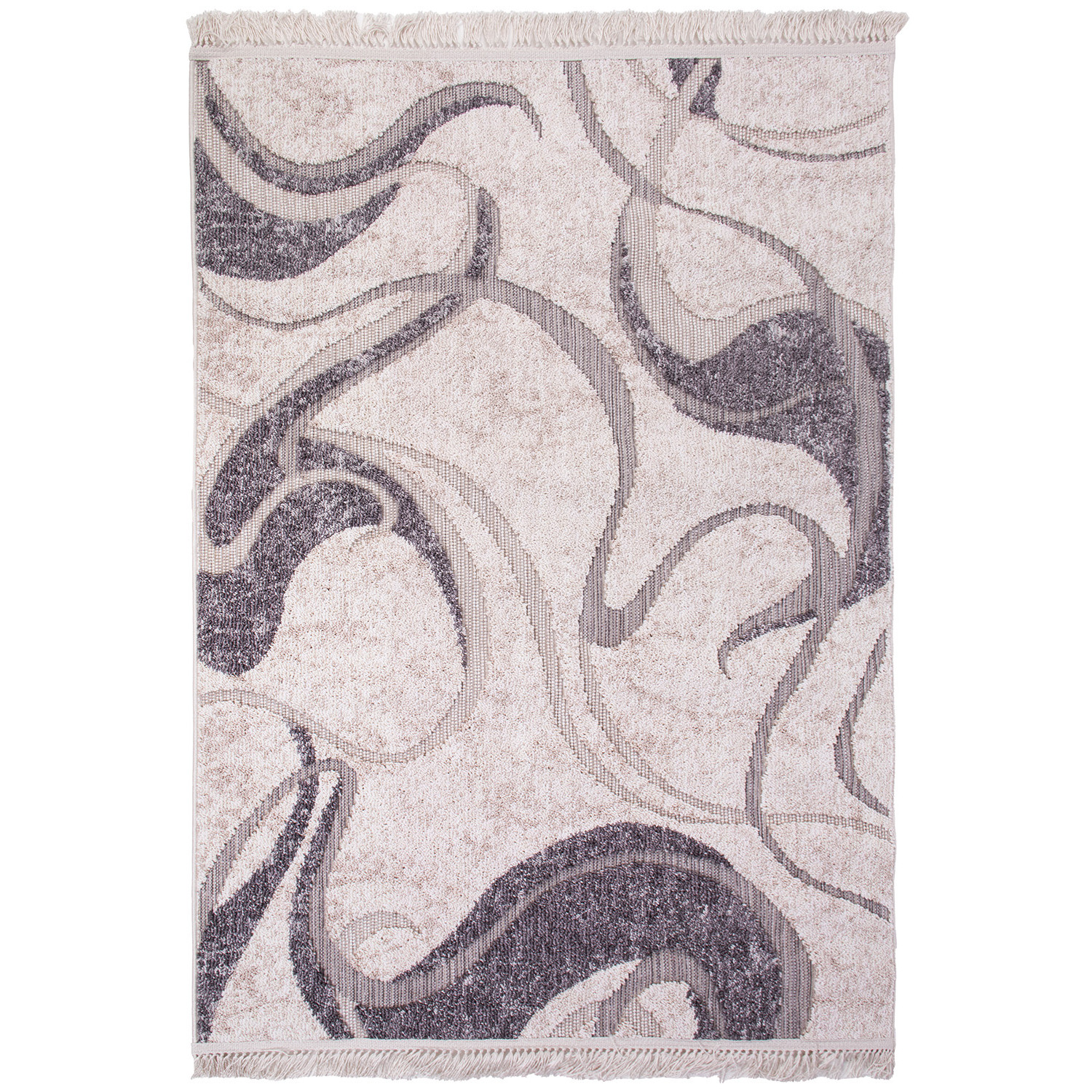 Koberec BENITA 504 šedá-krémová - 133x190 cm Marbex