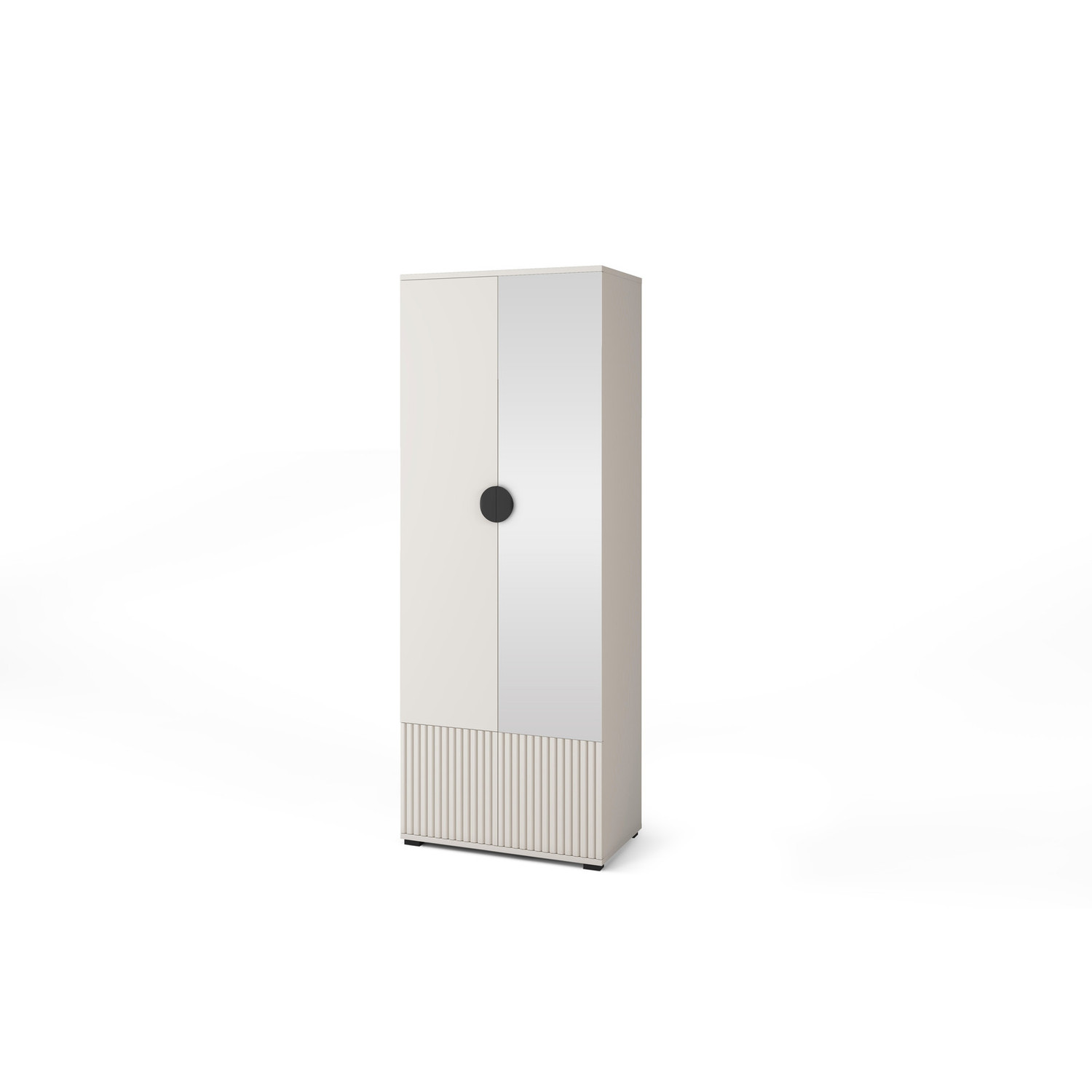 Šatní skříň RAYO 70 cm se zrcadlem a úchytkami SG nabytek