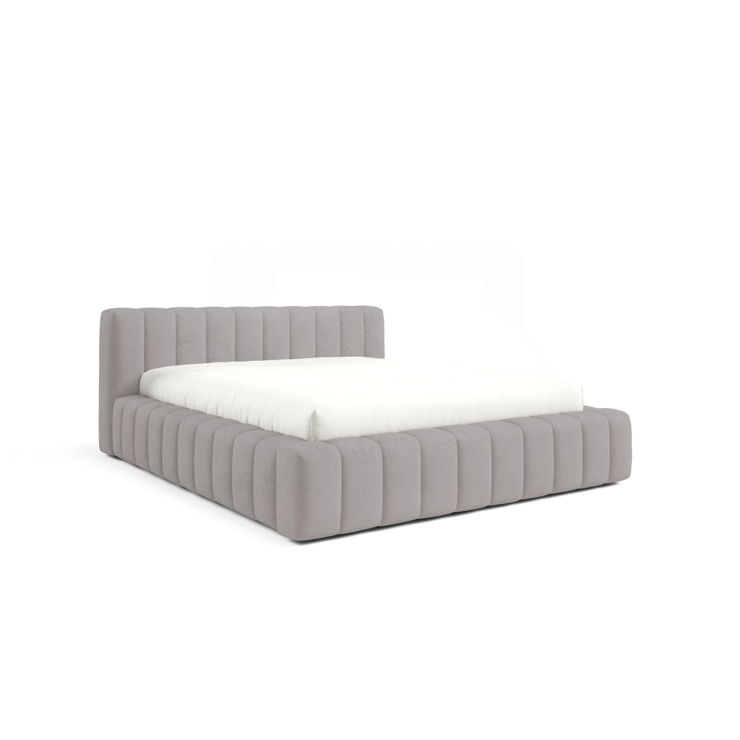 Čalouněná postel GINO 160x200 cm s nízkým čelem Šedá I SG nabytek