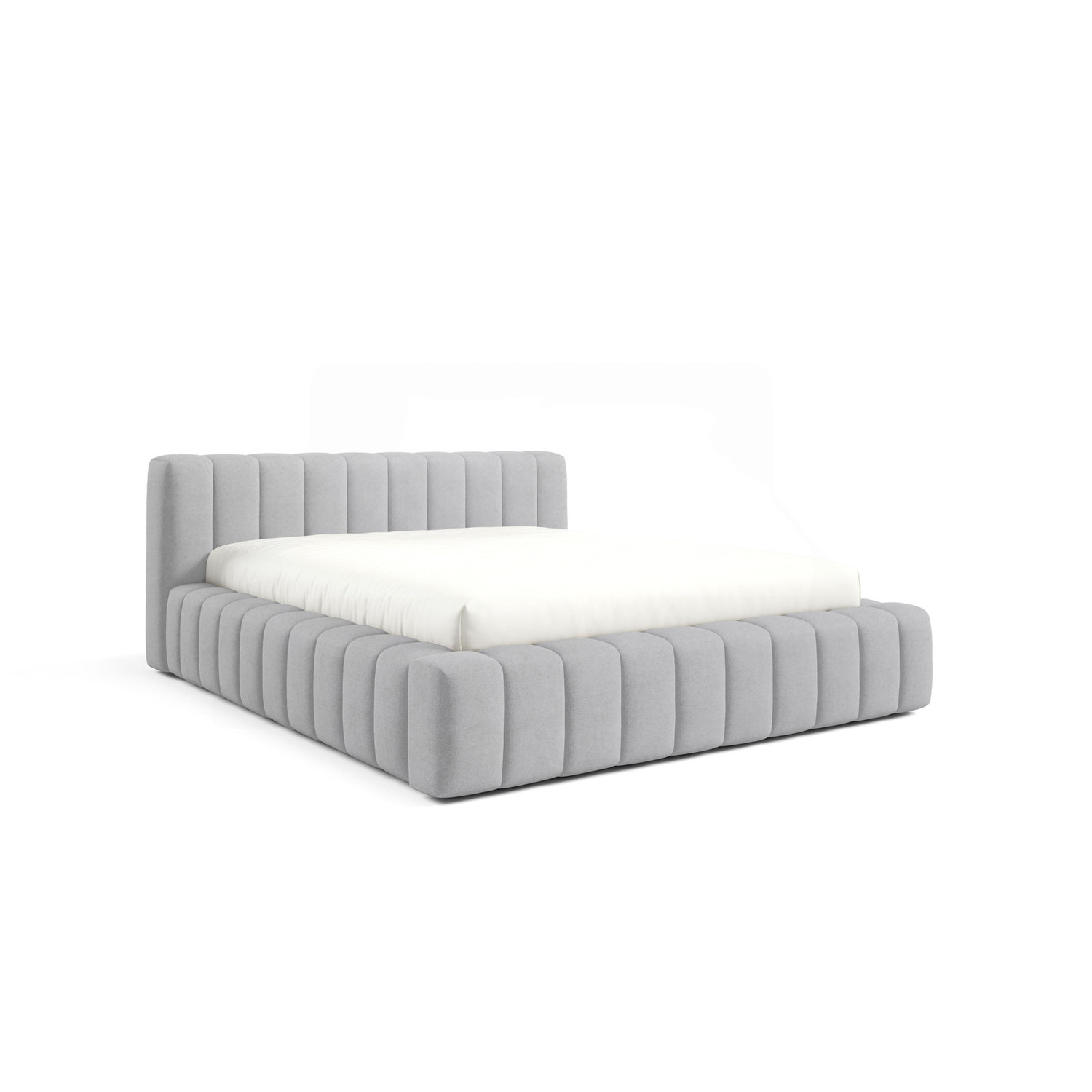 Čalouněná postel GINO 180x200 cm s nízkým čelem Šedá SG nabytek