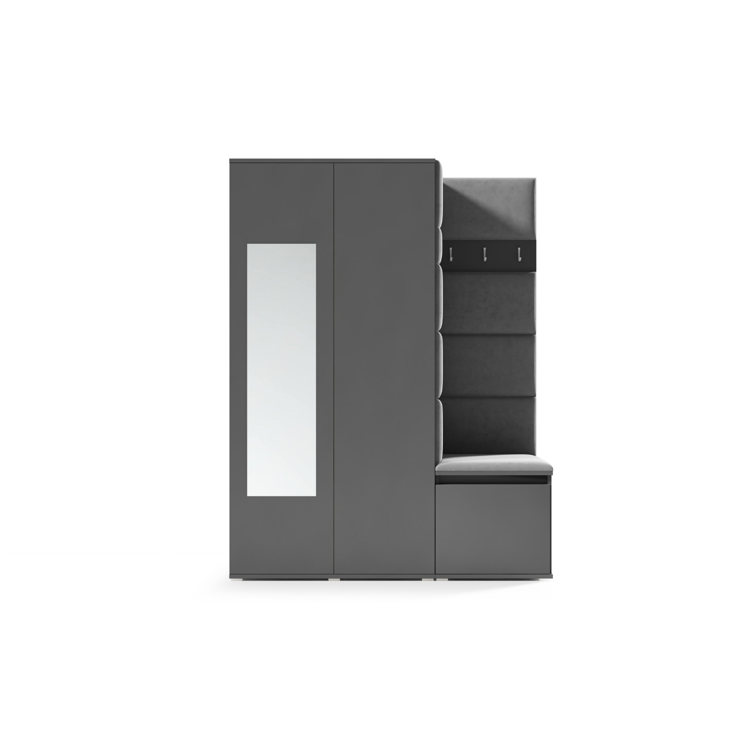 Předsíňová stěna AMI 11 Tmavě hnědá Dub sonoma Se zrcadlem Signal-nabytek