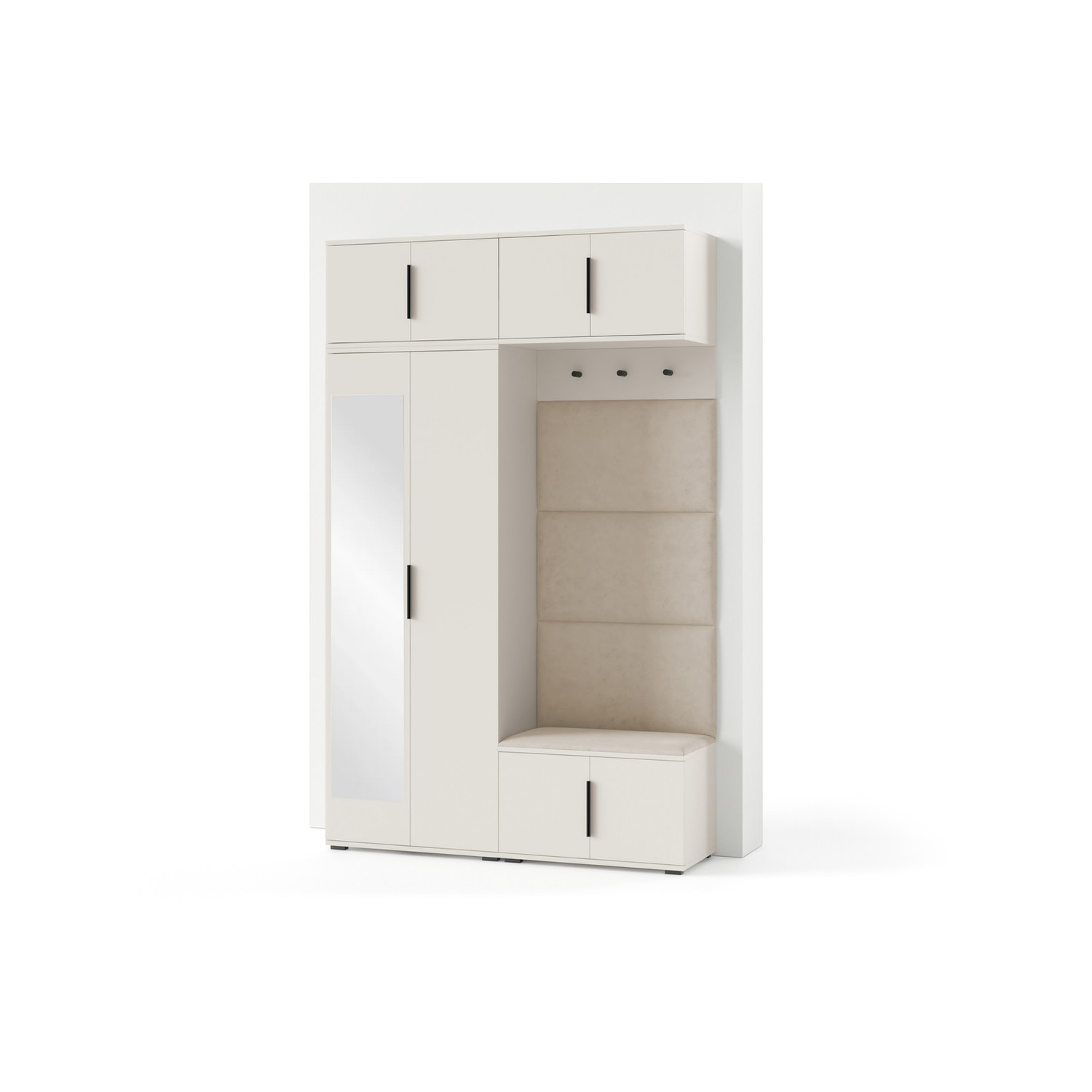 Předsíňová stěna BIANCO I Se zrcadlem Béžová SG nabytek