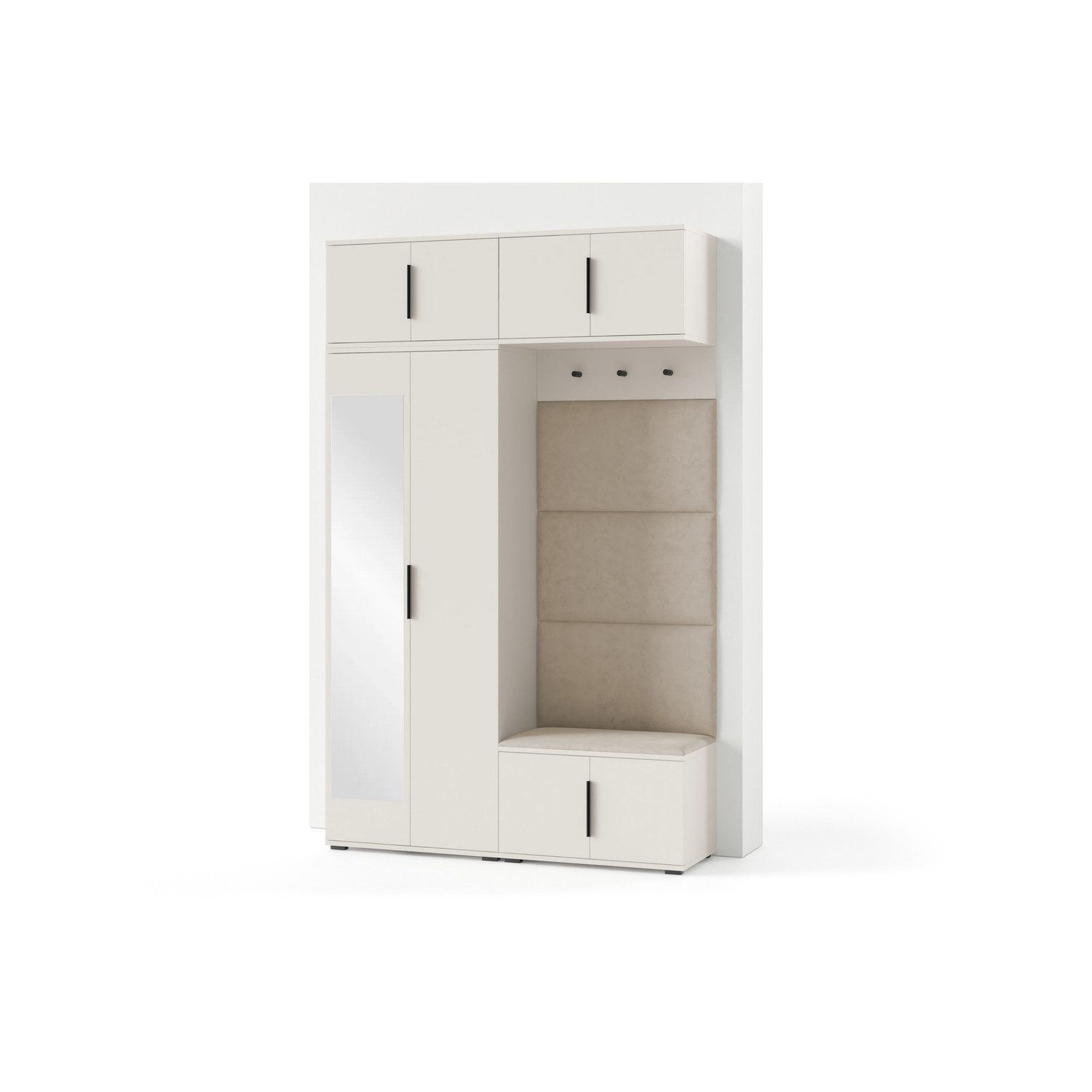 Předsíňová stěna BIANCO I Se zrcadlem Hnědá SG nabytek