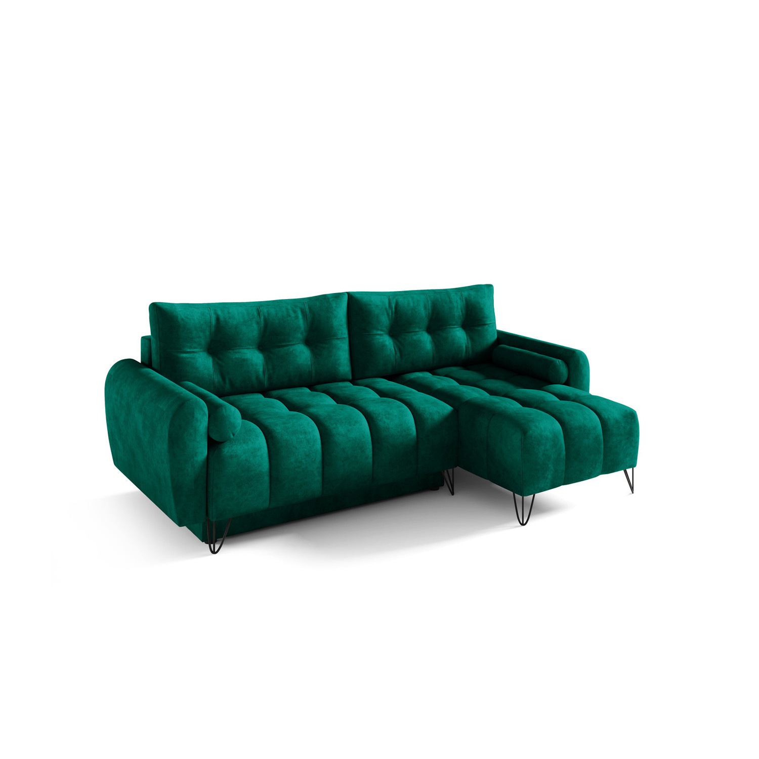 Rohová sedací souprava Manhattan Mini - Goya 06 Zelená Lukasz meble