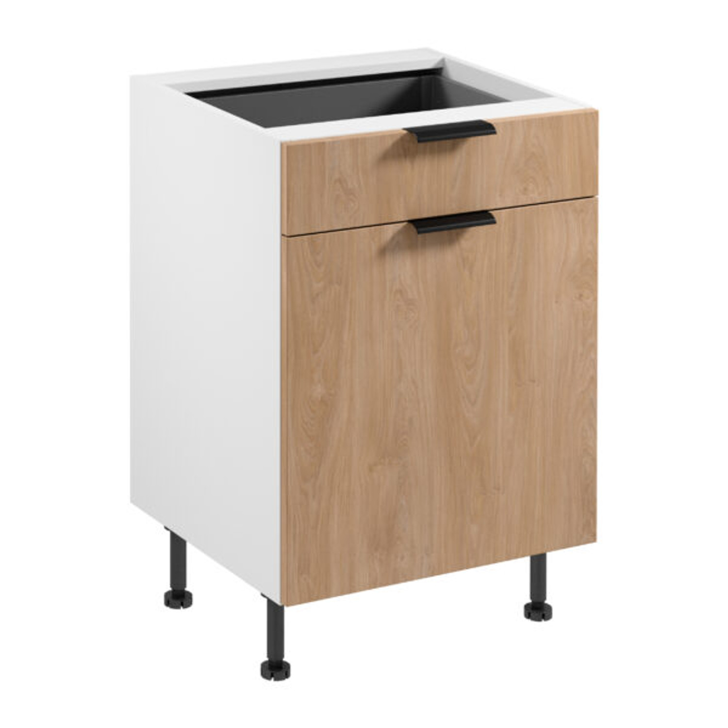 Kuchyňská skříňka SORENTO D60S1- P/L AX -  bílá Puccini GALA