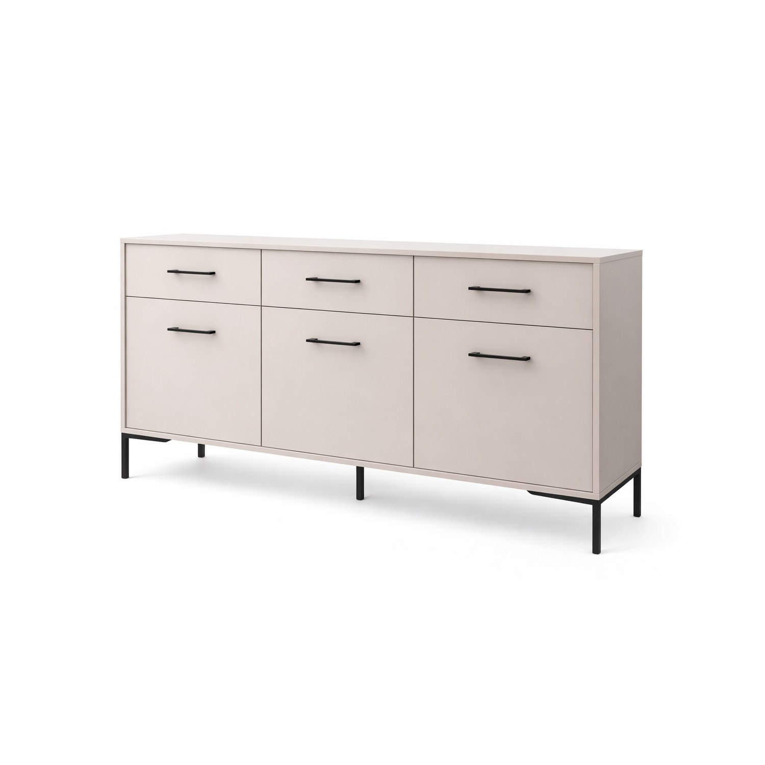 Komoda na nožičkách 3S3D - béžová SG-nábytek