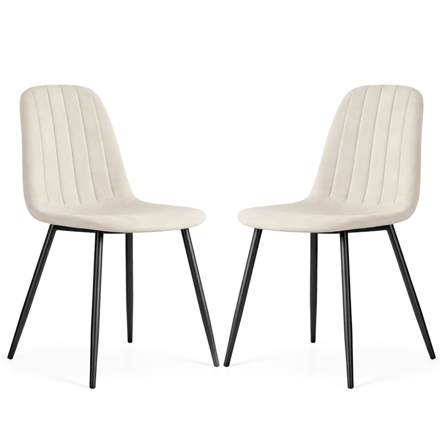 Set 2 ks čalouněných židlí LUMO - béžová Akord