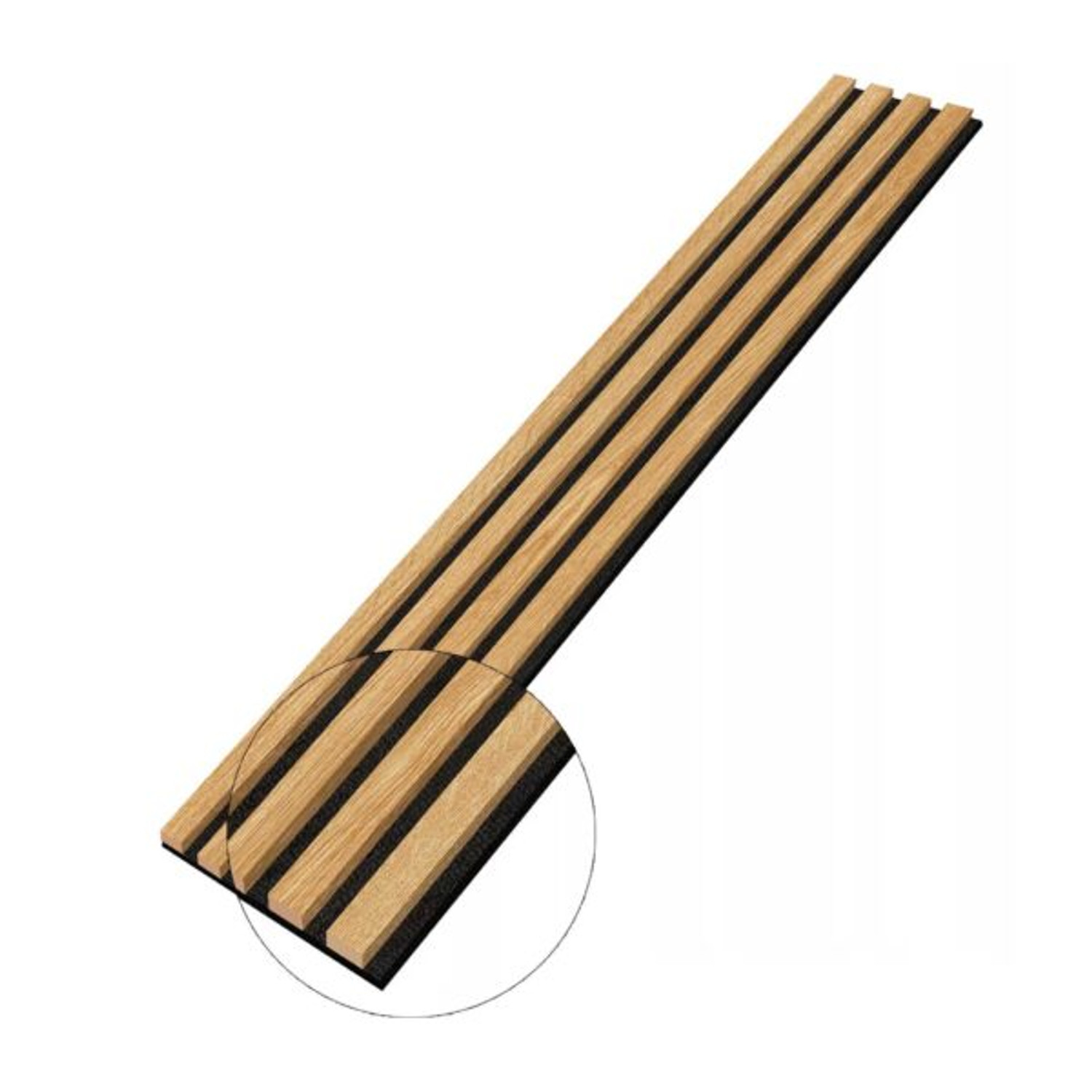 Designový akustický panel Dub Windsor - 18 cm - 4 lamely E-LAMELE