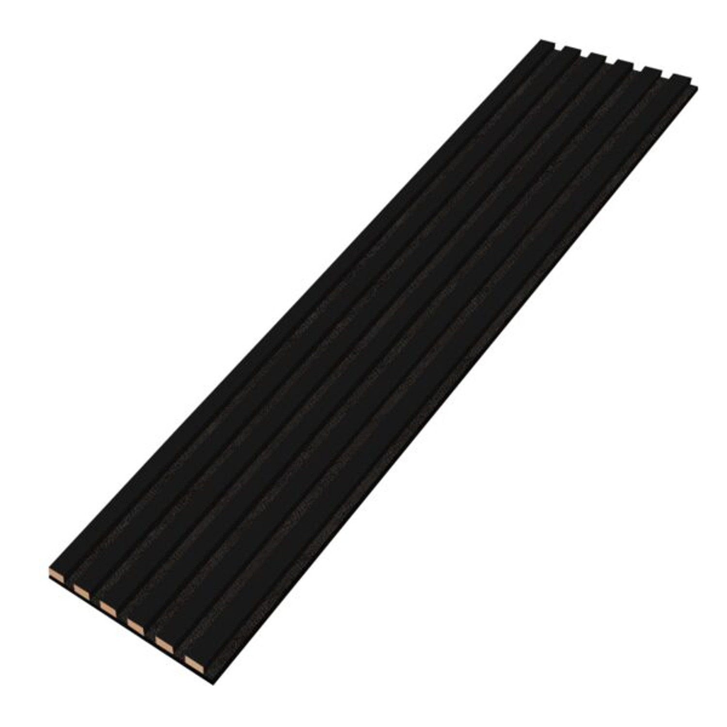 Designový akustický panel - černá - 28 cm - 6 lamel E-LAMELE