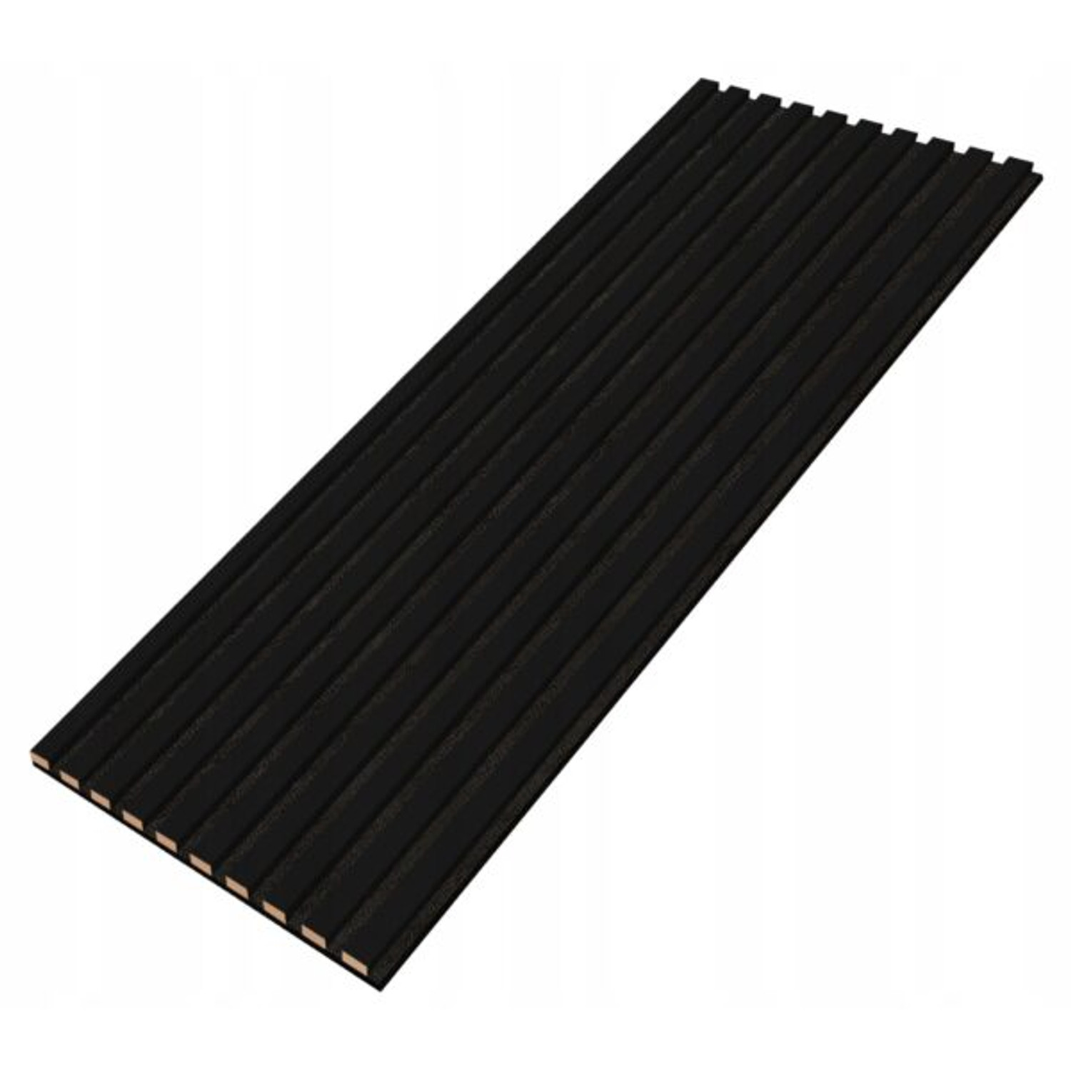 Designový akustický panel - černá - 46 cm - 10 lamel E-LAMELE