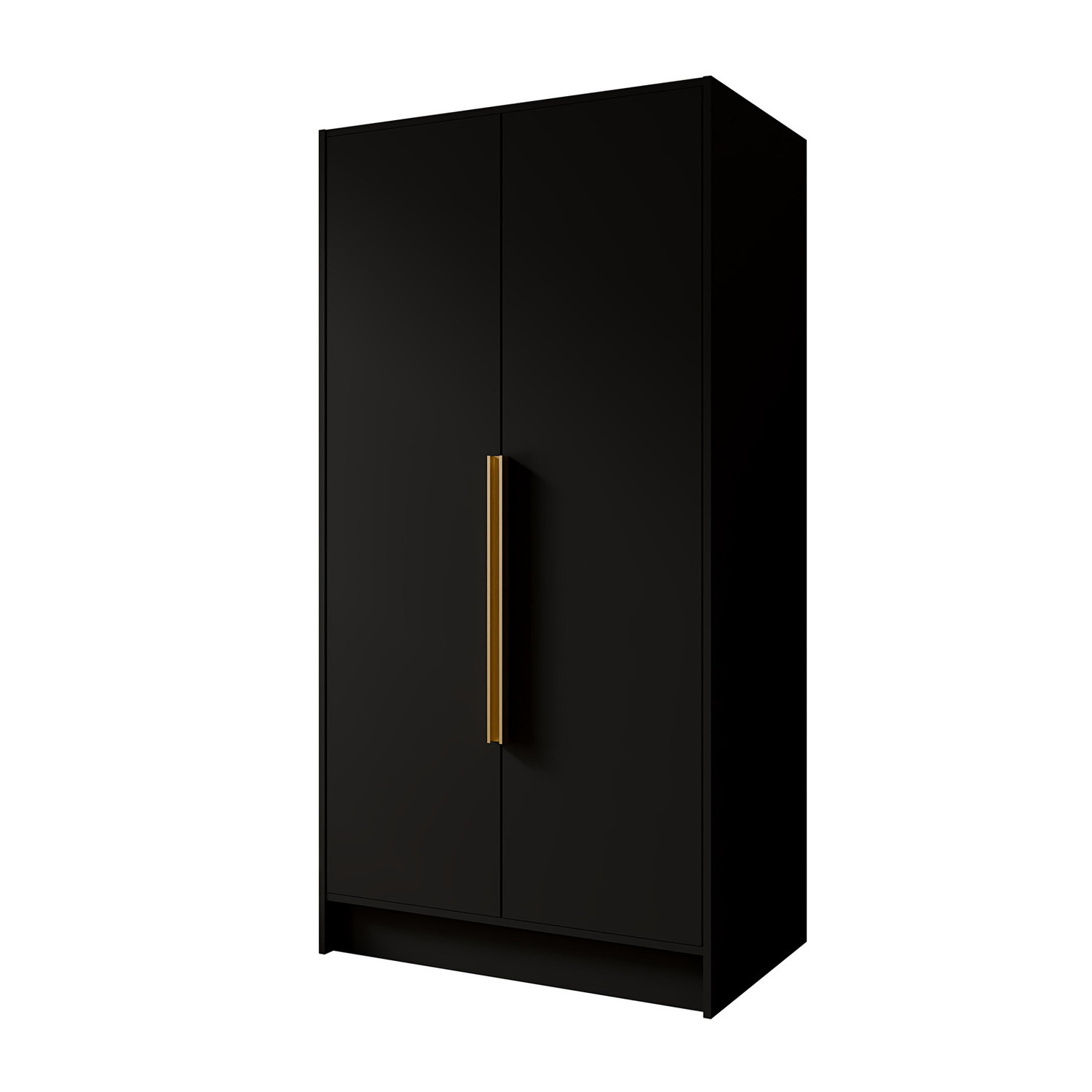 Šatní skříň PORTO 100 černá-zlatá Furniture