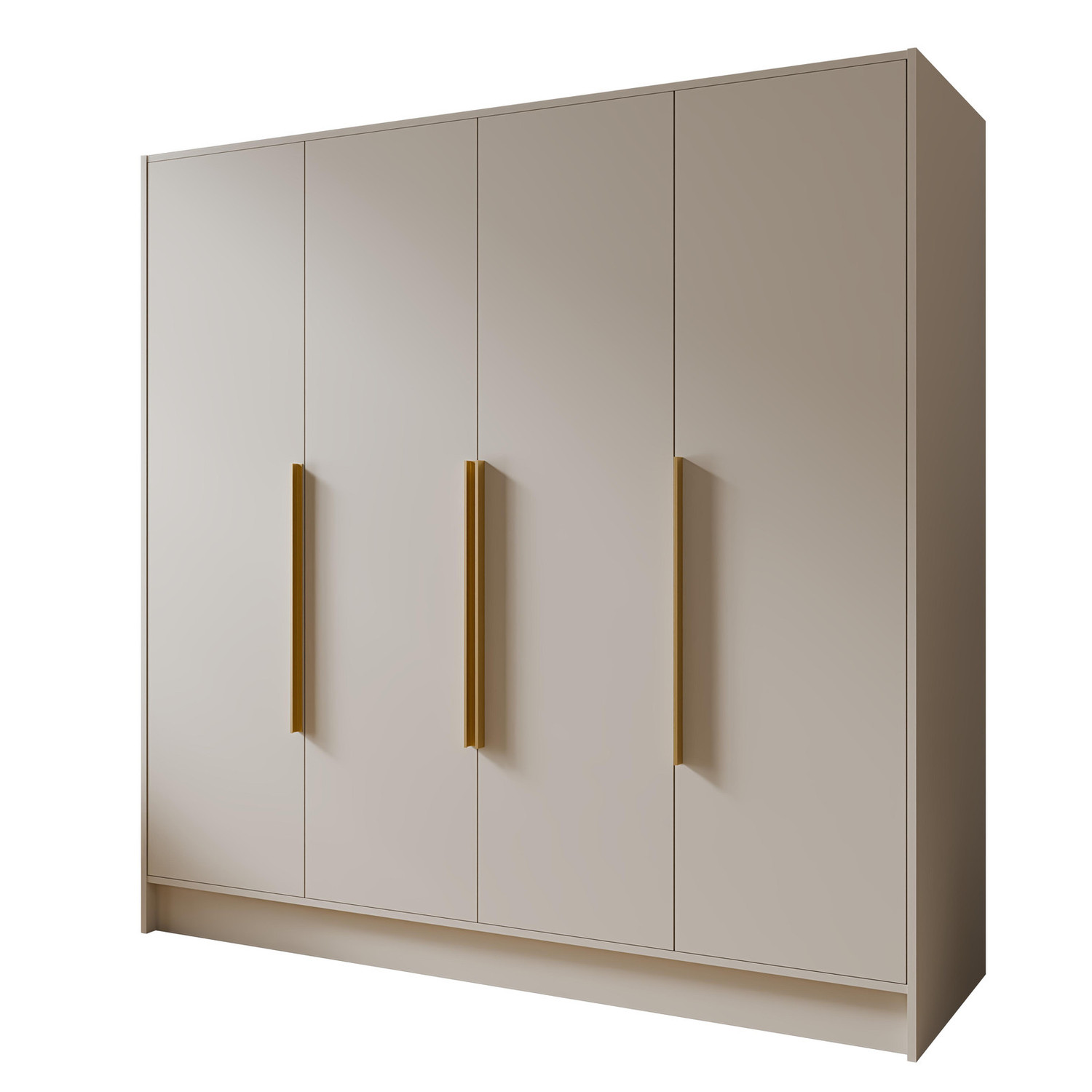 Šatní skříň PORTO 200 béžová-zlatá Furniture